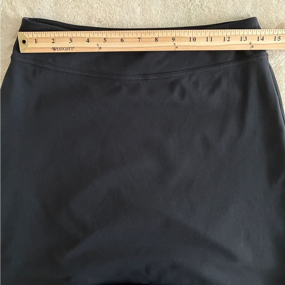 Athleta Skirt Women’s Small Tall Black Stretch A-Line Athleisure Activewear Golf - Picture 11 of 15